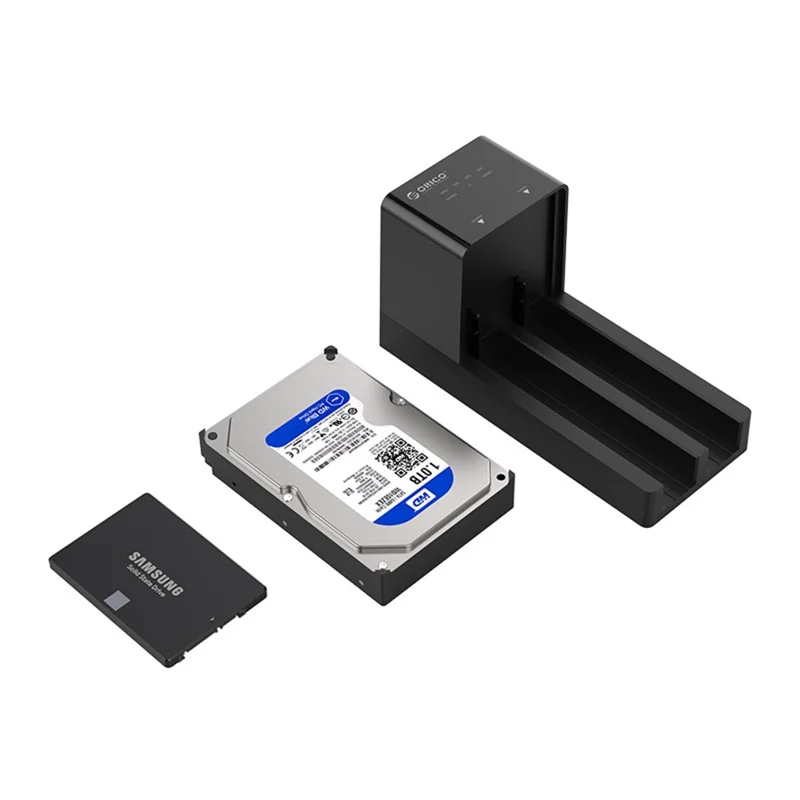 ORICO 6528US3-C 2.5 / 3.5 inch Hard Drive Enclosure 2 Bay Docking Station Offline Clone