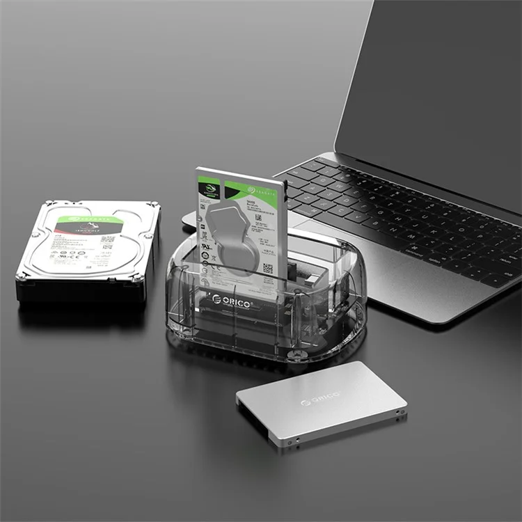 ORICO 6239U3-C Docking Docking Drive Hard Drive Da 3,5 Pollici USB 3.0 A Sata 3.0 Dual-Bay