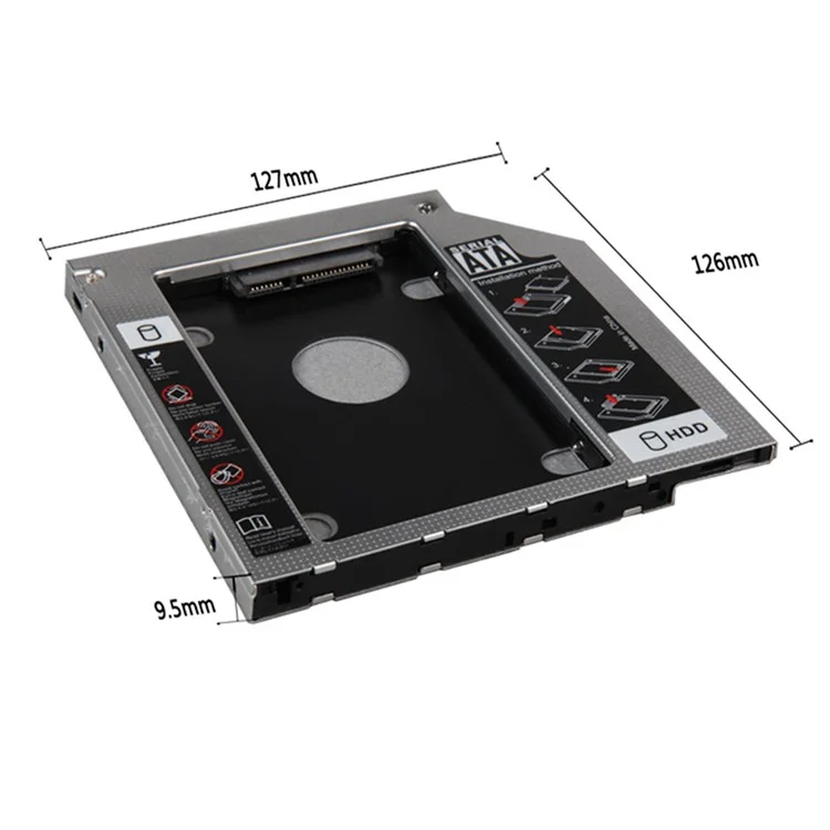 SA-199 9,5 mm SATA HDD Ssd-gehäuse Festplatte Caddy-fallschale Für Laptop-notizbuch