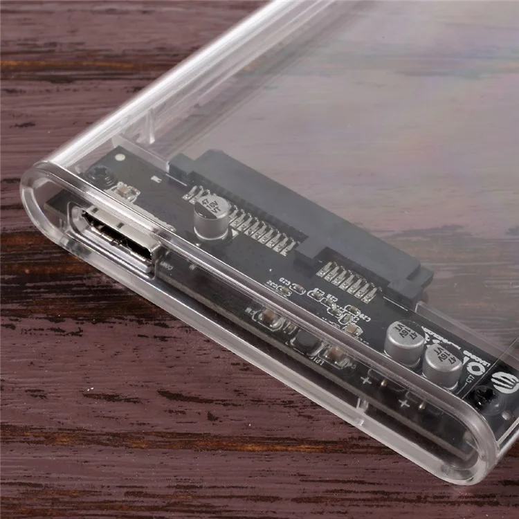 ORICO 2139U3-CR Boîtier de disque dur externe USB3.0 pour disque dur SATA 2,5 pouces de 9,5 mm / SSD - Transparent