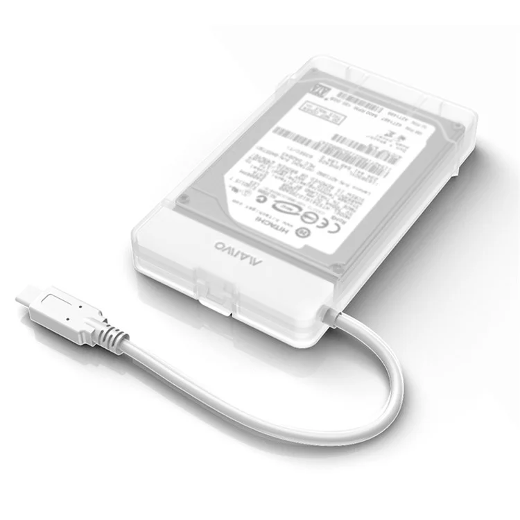 MAIWO K104C Type-C Port 2.5 inch Hard Disk Box Serial SATA Laptop Hard Drive Box - White