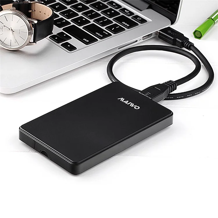 MAIWO K2503D USB3.0 External Hard Drive Enclosure Case for 9.5mm 7mm 2.5inch SATA HDD and SSD