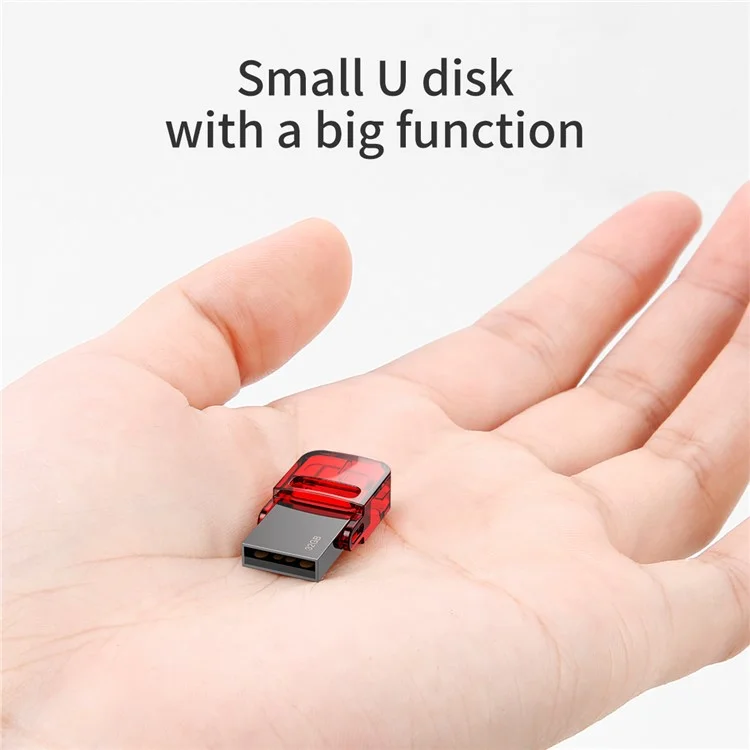 BASEUS 32GB 480Mbps Red-hat Type-C USB Flash Disk - Red