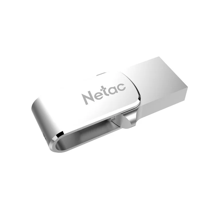 NETAC U780C USB 3.0 Type C Dual Interface Metal Flash Drive 360 Degree Rotation - 16GB