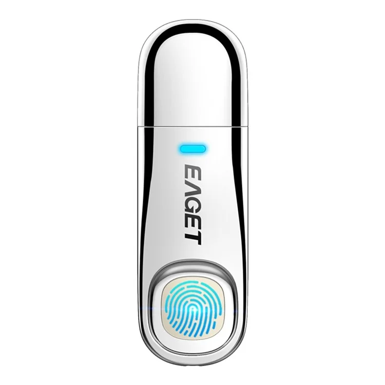 EAGET FU60 Fingerprint Encryped Flash Drive USB 3.0 U Disk Zinc Alloy Memory Stick for Laptops Computers - 64G