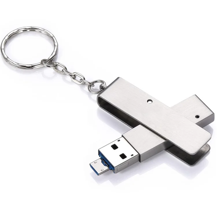 WEITASI 32GB Metal Waterproof OTG U-Disk Micro USB / USB 2.0 Flash Drive U Disk Storage Stick (UV-04-1-32G)