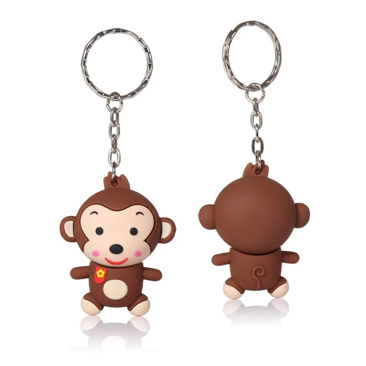 VITAS 32GB USB 2.0 High Speed Flash Drive Monkey Style PVC Keychain UV-08