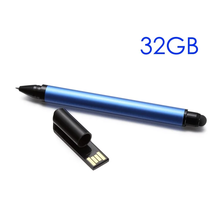 VITAS 32GB USB 2.0 Flash Drive Multi-function Pen Style - Blue