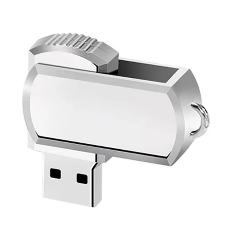 VITAS Rotatable Metal 16GB USB 2.0 Flash Drive U Disk with Key Chain