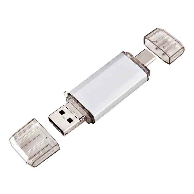 VITAS 64GB Type-C / Micro USB / USB 2.0 Flash Drive U Disk Storage Stick (UV-01-64G) - White