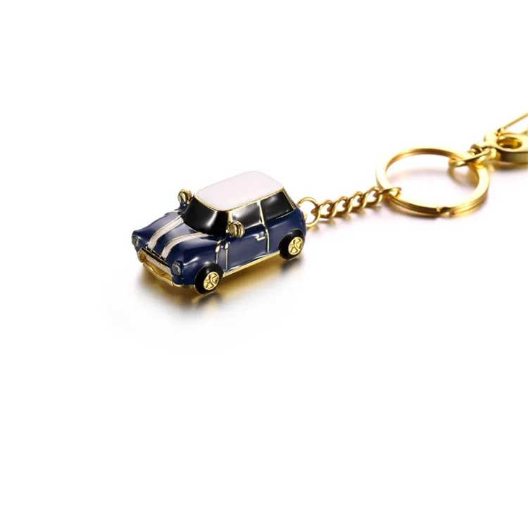 VITAS Mini Metal Car 16GB USB2.0 Flash Drive U Disk with Key Ring for Laptop PC - Dark Blue