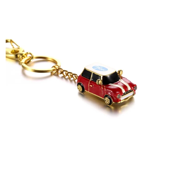 VITAS 32GB Mini Metal Car USB2.0 High Speed Flash Drive with Key Chain for Laptop PC - Red