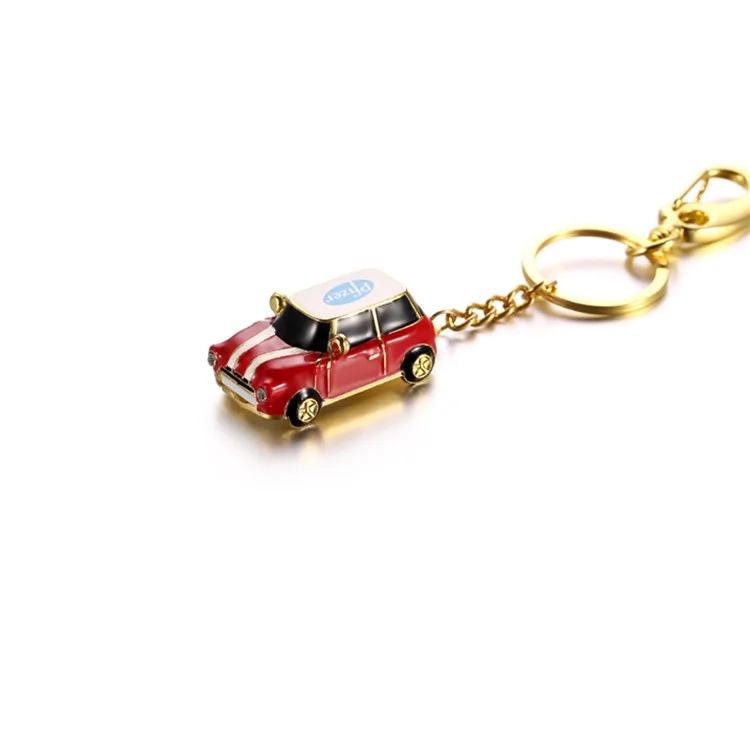 VITAS 32GB Mini Metal Car USB2.0 High Speed Flash Drive with Key Chain for Laptop PC - Red