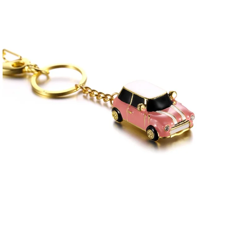 VITAS 32GB Mini Car USB2.0 High Speed U Disk Flash Drive with Key Chain for Laptop PC - Pink