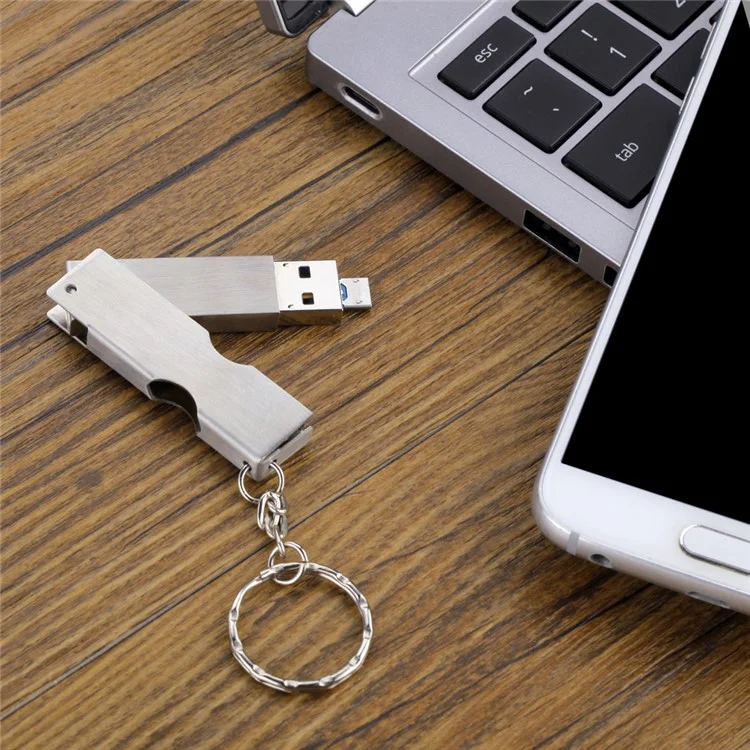 VITAS 64GB 2-in-1 UDP Chip Mini Memory Flash Drive USB 2.0 + Micro USB OTG