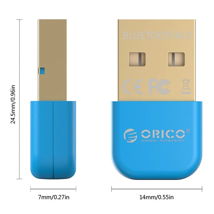 ORICO BTA-403 Mini Portable USB Bluetooth-compatible Dongle for Smartphone Tablet Speaker Headset - Blue