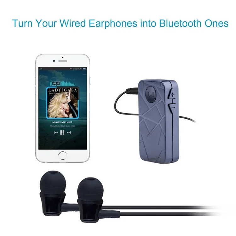Adattatore Wireless Bluetooth 4.1 Audio Music Receiver Con Spina da 3,5 mm (BT06)