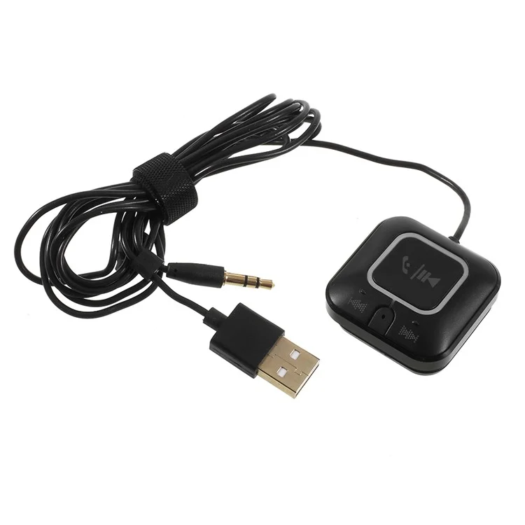 ZF-850 NFC Wireless USB Bluetooth Adapter Transmitter Car Audio Receiver with Mic - Black