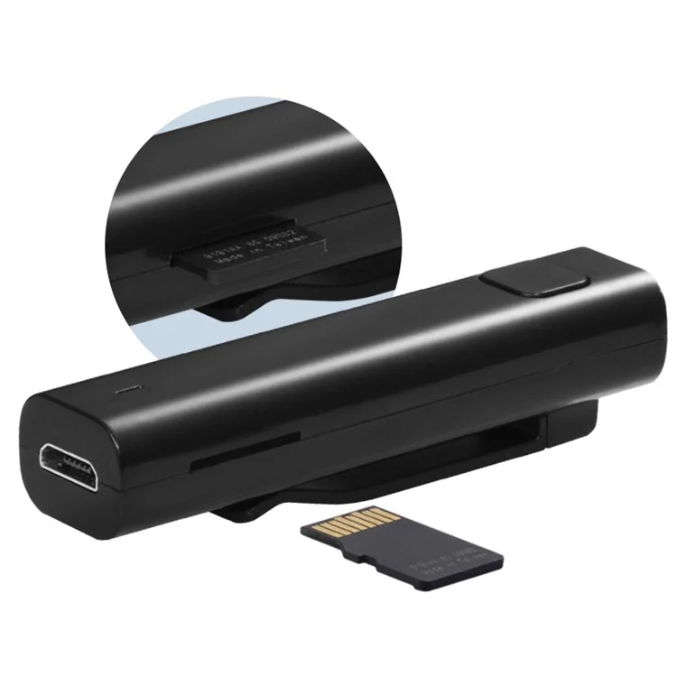 XG-1 Portable Bluetooth Audio Receiver Support TF Card + Translation Function - Black