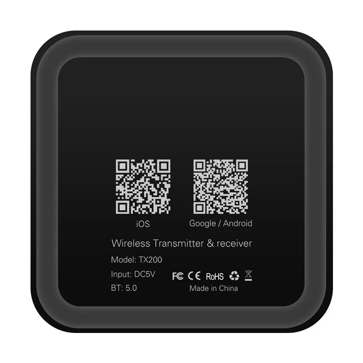 TX200 2-in-1 Optical Fiber Coaxial Bluetooth-compatible 5.0 Transmitter Receiver HD Audio Adapter