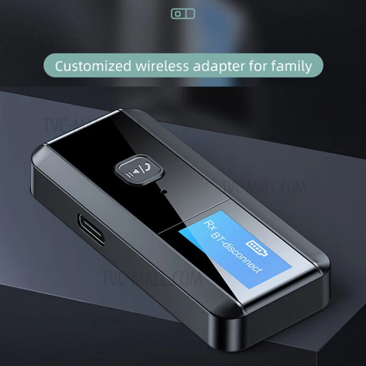 C29 2-en-1 Récepteur/Émetteur audio Bluetooth 5.0 avec écran LCD