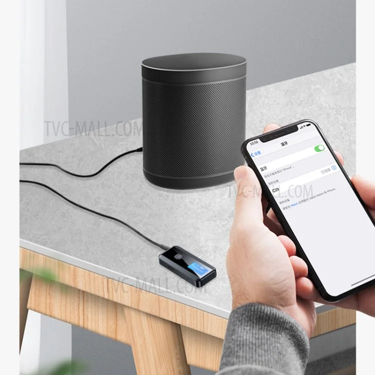 C29 2-en-1 Récepteur/Émetteur audio Bluetooth 5.0 avec écran LCD