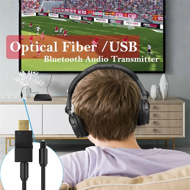 SW-03 Transmissor de Áudio Bluetooth Óptico/USB Mini Portátil Adaptador de Áudio BT Compatível com Nintendo Switch/PC/PS/Xbox Game Consoles