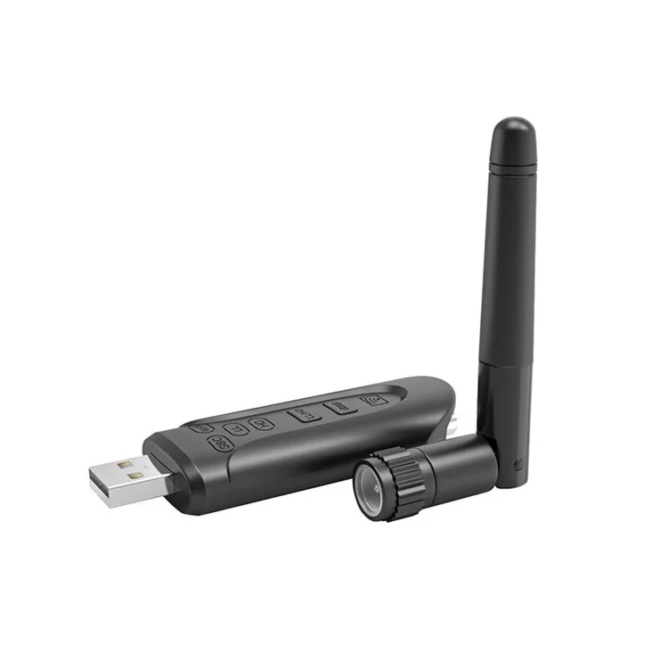BT-502 USB Bluetooth 5.3 Adattatore Wireless Computer Audio Trasmettitore con Antenna per Altoparlante Cuffie
