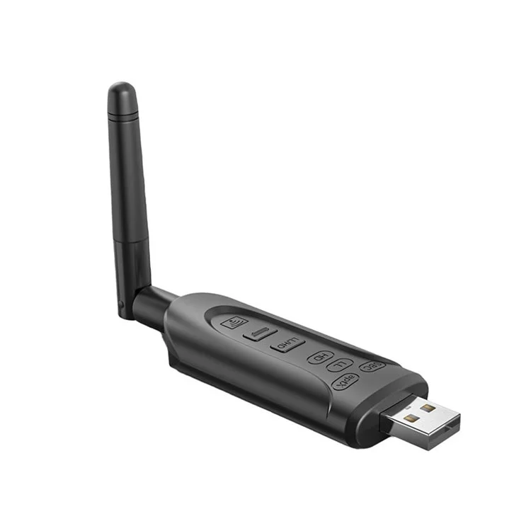 BT-502 USB Bluetooth 5.3 Adattatore Wireless Computer Audio Trasmettitore con Antenna per Altoparlante Cuffie