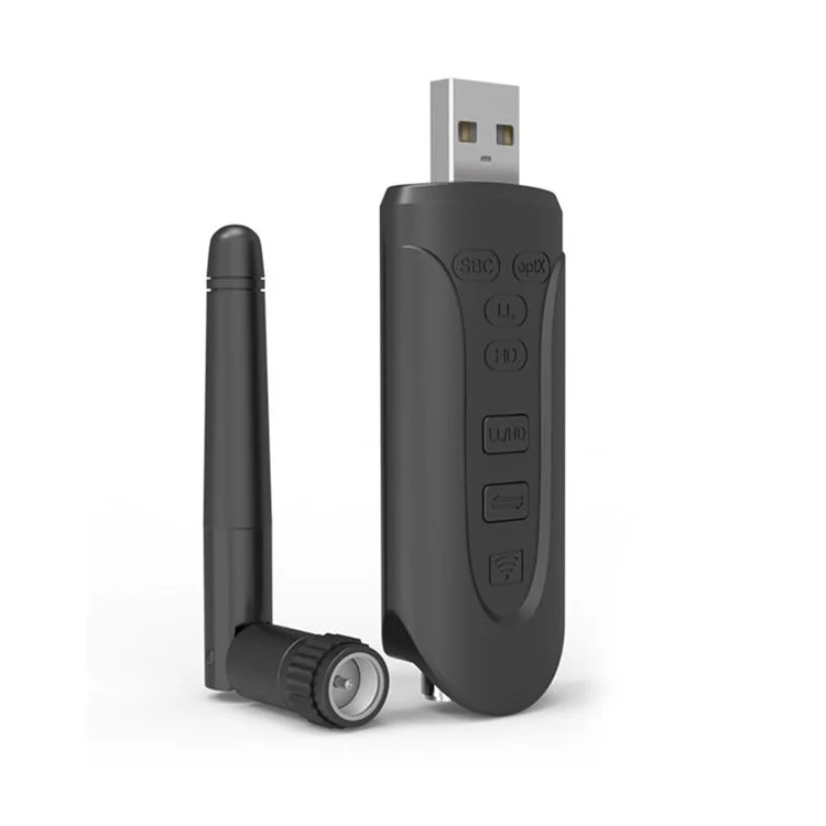BT-502 USB Bluetooth 5.3 Adattatore Wireless Computer Audio Trasmettitore con Antenna per Altoparlante Cuffie
