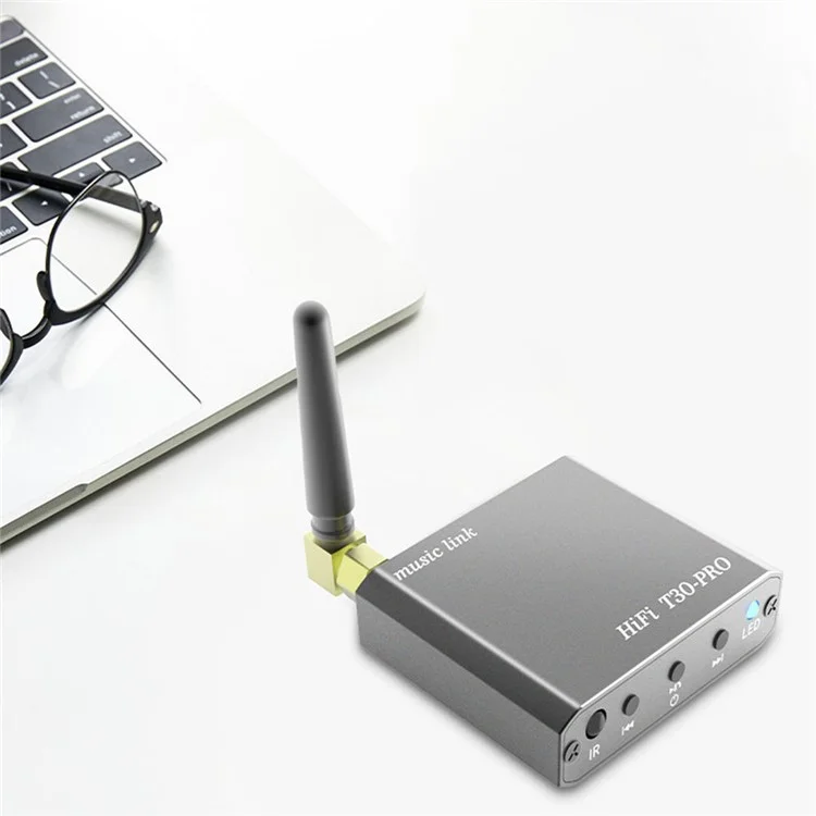 T30 Pro Bluetooth 5.2 Receiver Multifunktionales Audioadapterunterstützung Freisprechanrufe