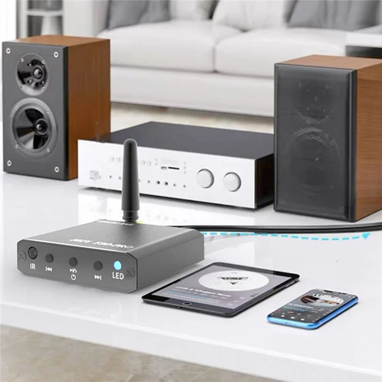 T30 Pro Bluetooth-compatible 5.2 Receiver Multifunctional Audio Adapter Support Hands-Free Calling