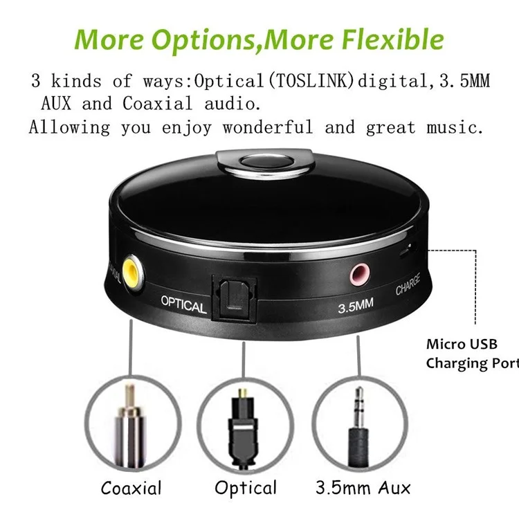 TX12 Bluetooth Transmitter Digital Optical Fiber Toslink Wireless Audio Adapter Stereo Music Stream Video Dongle