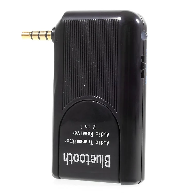 3.5mm Bluetooth Audio Transmitter and Receiver 2-in-1 Design for Car / Home Audio - Black