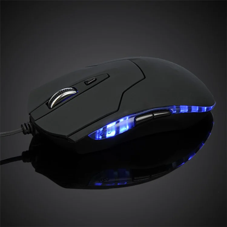 6 Buttons 4 DPI Modes USB Wired Gaming Mouse with LED Light
