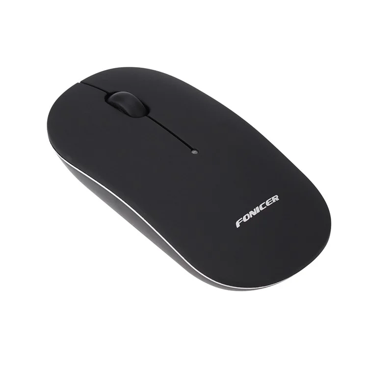 FONICER E46 2-in-1 Mouse Bluetooth 4.0 Wireless 2.4G Dual Modes Mouse - Black