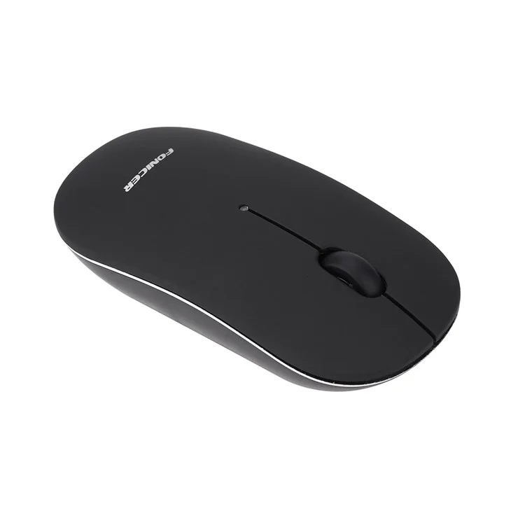 FONICER E46 2-in-1 Mouse Bluetooth 4.0 Wireless 2.4G Dual Modes Mouse - Black