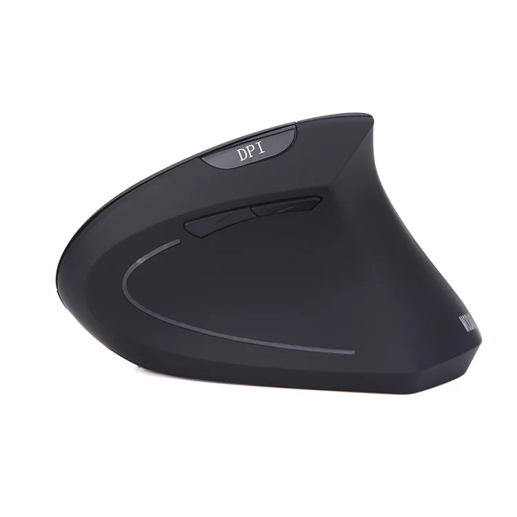 MODAO Ergonomic Wireless Bluetooth Vertical Mouse with 3 Adjustable DPI 800/ 1200/ 1600, 6 Buttons - Black