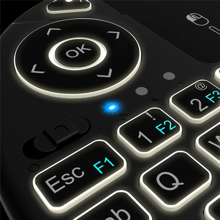 RII i8X 2.4G Mini Wireless QWERTY Keyboard Touchpad Combo with 71 Keys  and White Backlight