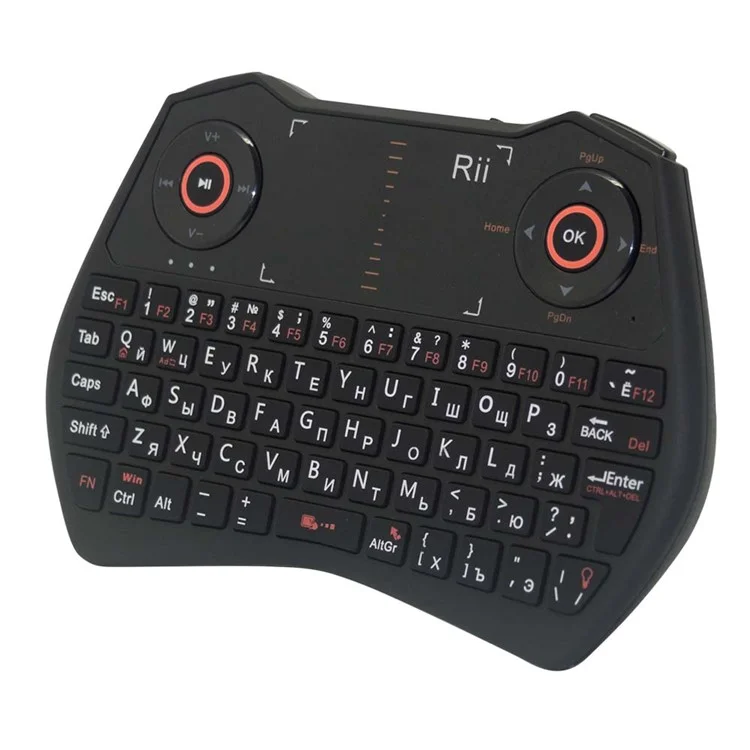 RII Mini I28 2.4GHz Wireless Keyboard with Mouse Touchpad and Backlit (CE/FCC) - Russian Version