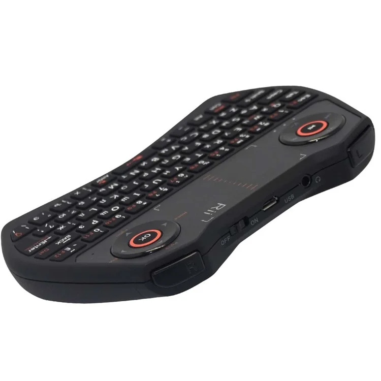 RII Mini I28 2.4GHz Wireless Keyboard with Mouse Touchpad and Backlit (CE/FCC) - Russian Version