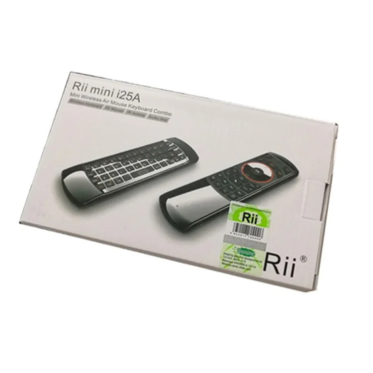RII K25A Multifunctional 4-in-1 2.4GHz Mini Wireless Fly Mouse Keyboard IR Infrared Remote Control Kit - Russian Version