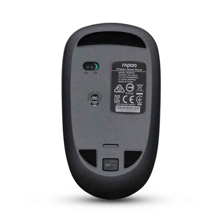 RAPOO 3500Pro Fabric Ergonomic 1000DPI Optical Wireless Gaming Mouse - Blue