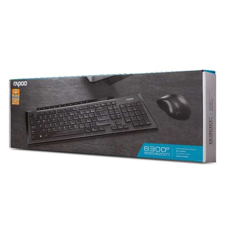 RAPOO 8300P 2.4G Wireless Keyboard and Mouse Combo Kit