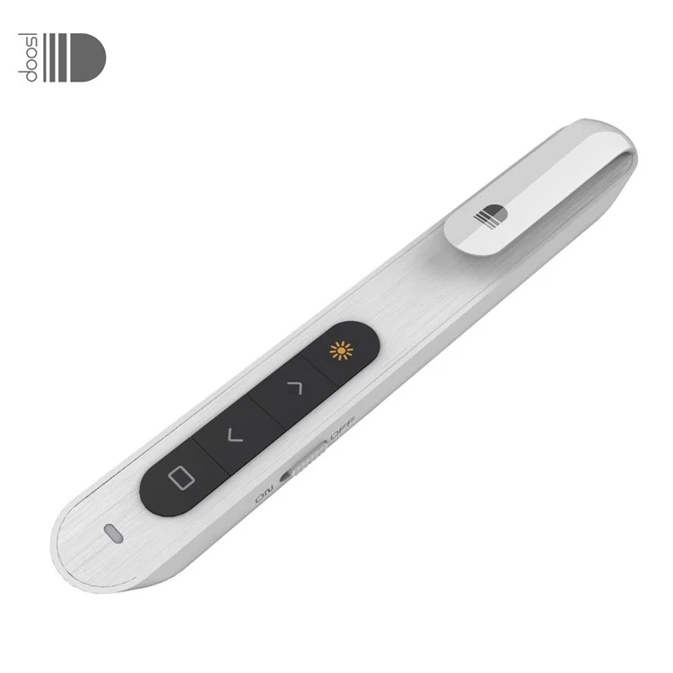 DOOSL DSIT001 Wireless Presenter 2.4GHz Powerpoint Presentation Remote Control - White