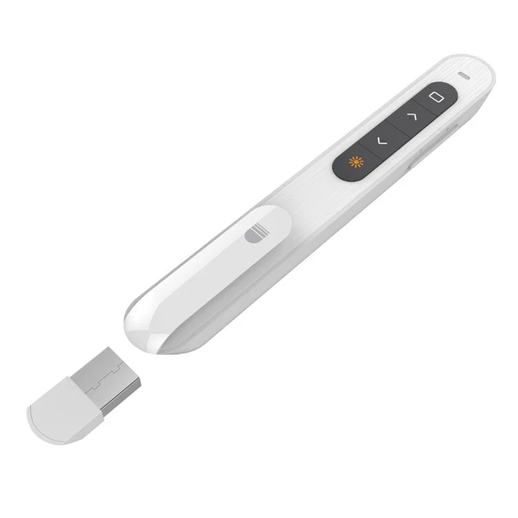 DOOSL DSIT001 Wireless Presenter 2.4GHz Powerpoint Presentation Remote Control - White