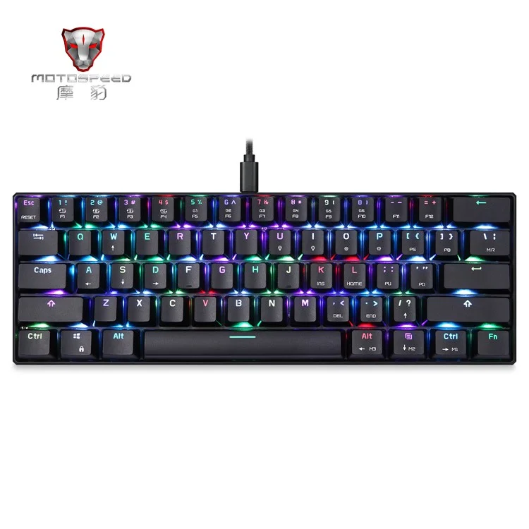 MOTOSPEED CK61 USB Wired RGB Backlight Mechanical Keyboard with Kailh BOX Switch