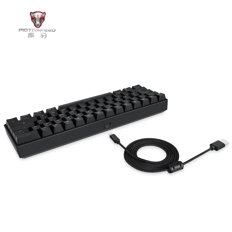 MOTOSPEED CK61 USB Wired RGB Backlight Mechanical Keyboard with Kailh BOX Switch