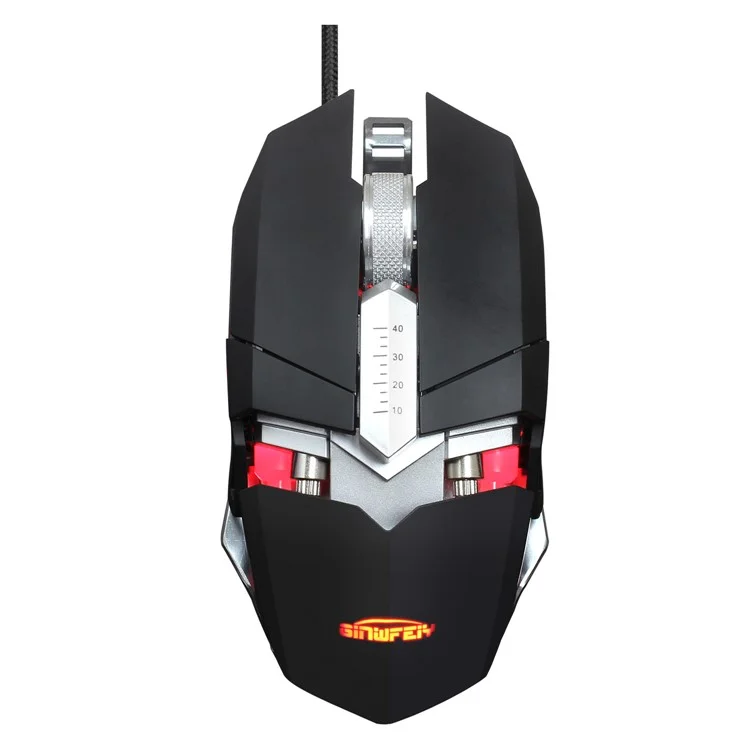 G2 9 Buttons 4000DPI Optical Gaming Mouse USB Wired Computer Mice - Black