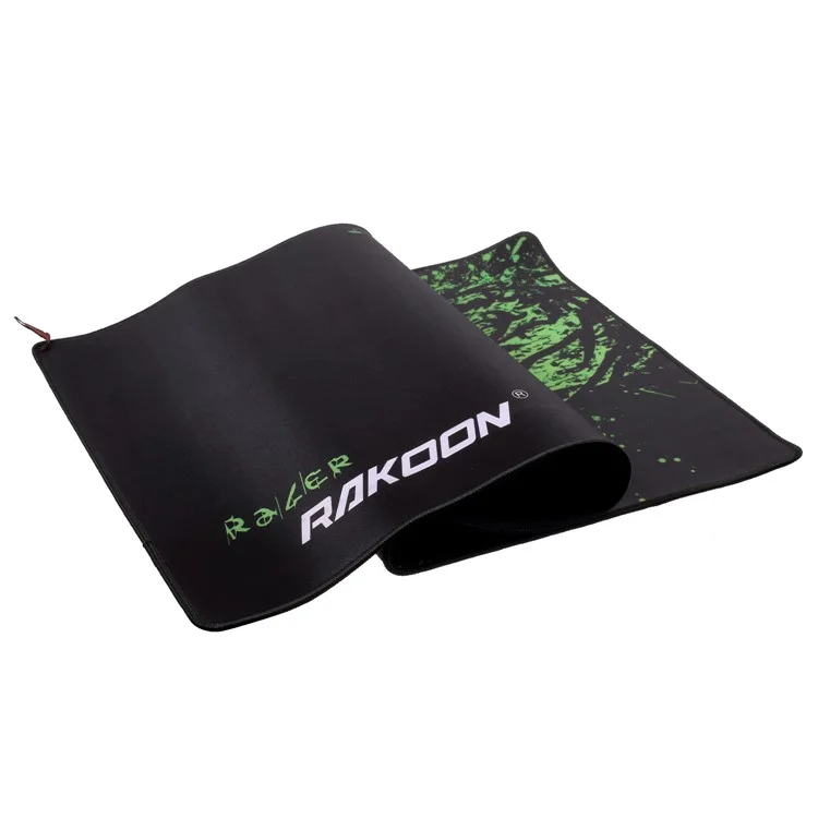 Rakoon Costurado Bordas Anti-derrapante Jogo De Computador Mouse Pad, Tamanho: 300x800mm - Verde